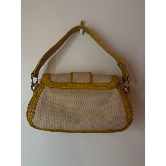 Celine Yellow Handbag W/ Buckle Clasp - Picture 2 of 5